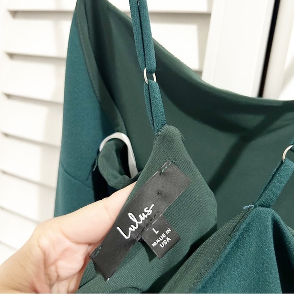 Lulus Tier and There Hunter Green Tiered Trumpet Hem Maxi Dress Size Large (L) - Picture 8 of 10